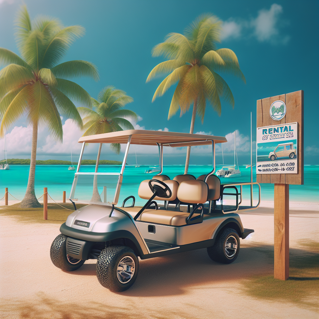 6 seater golf cart rental Ambergris Caye