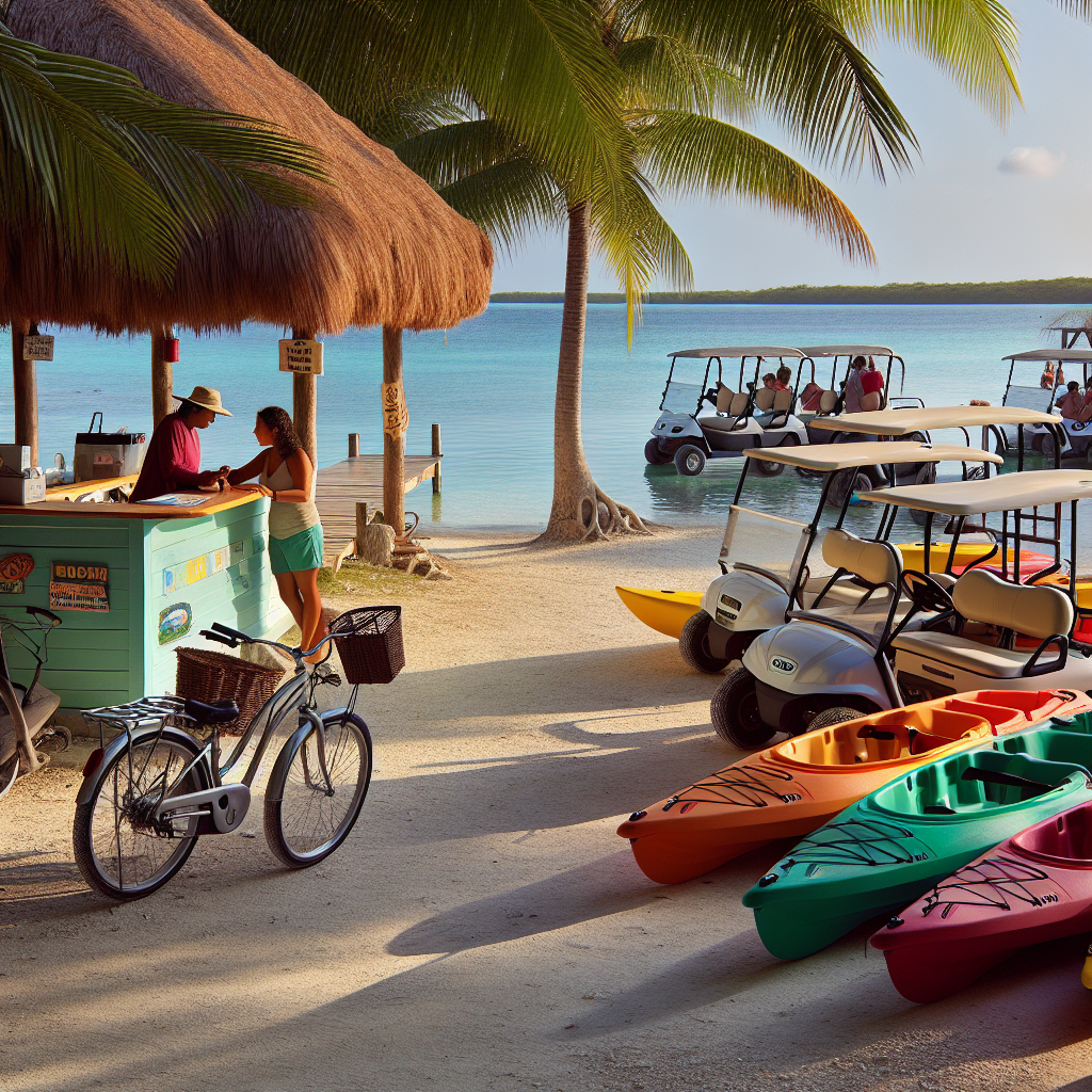 Belize island transportation rentals