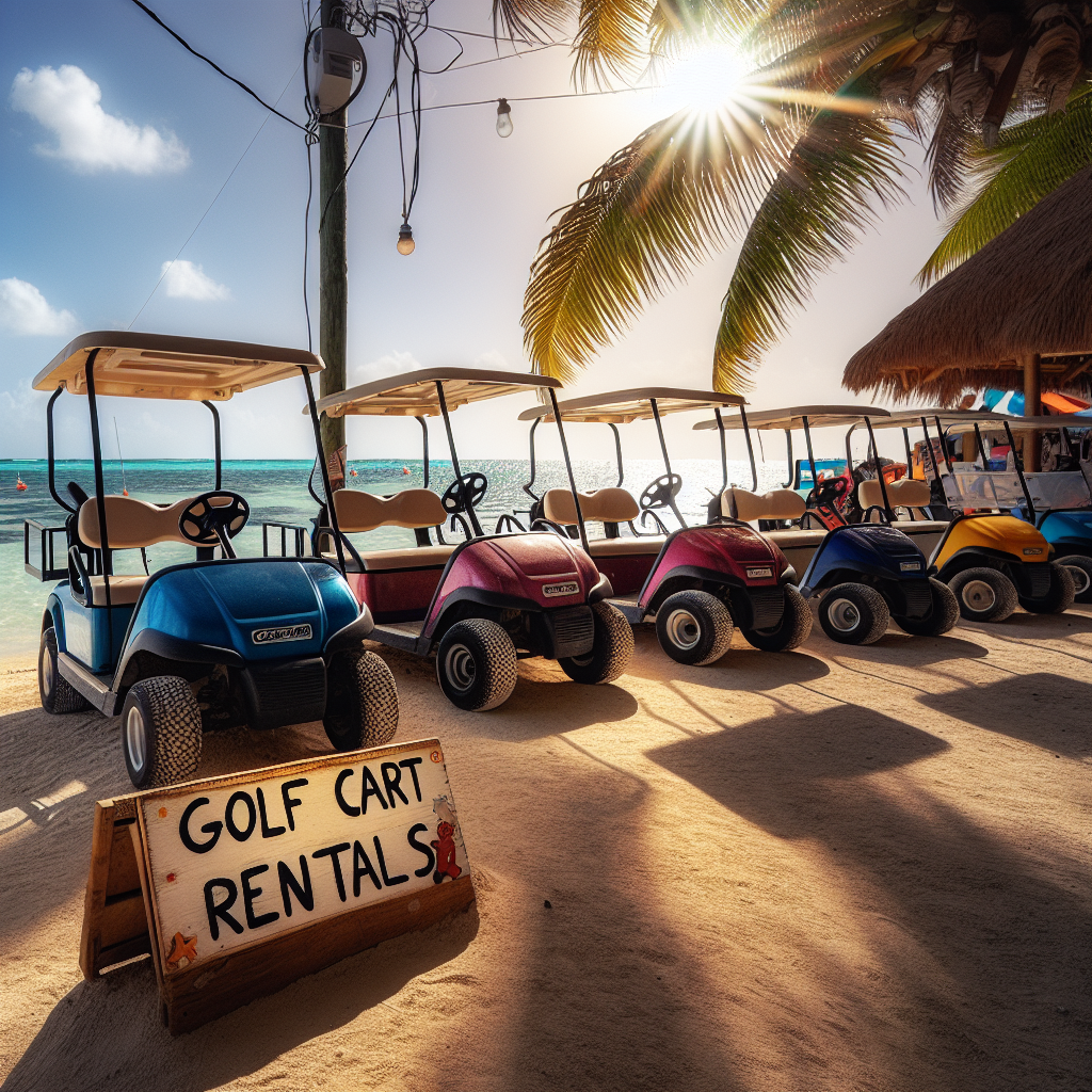 Ambergris Caye golf cart rentals