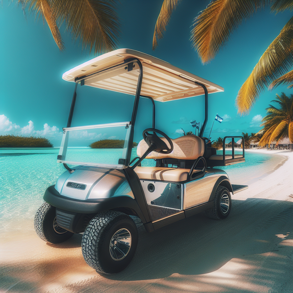6 seater golf cart rental Ambergris Caye
