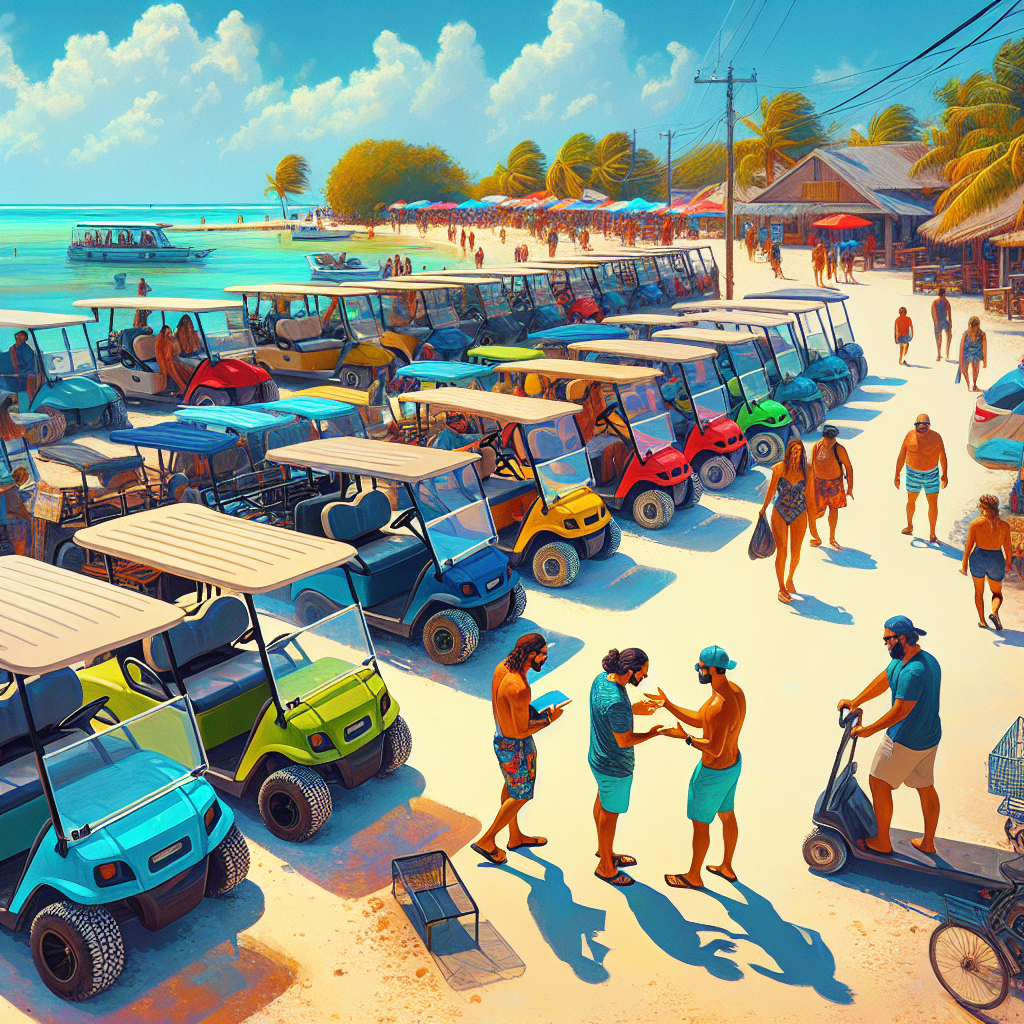 Ambergris Caye golf cart rentals