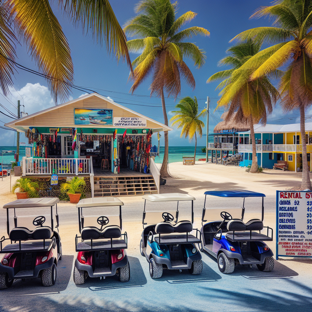 San Pedro Belize golf cart rental