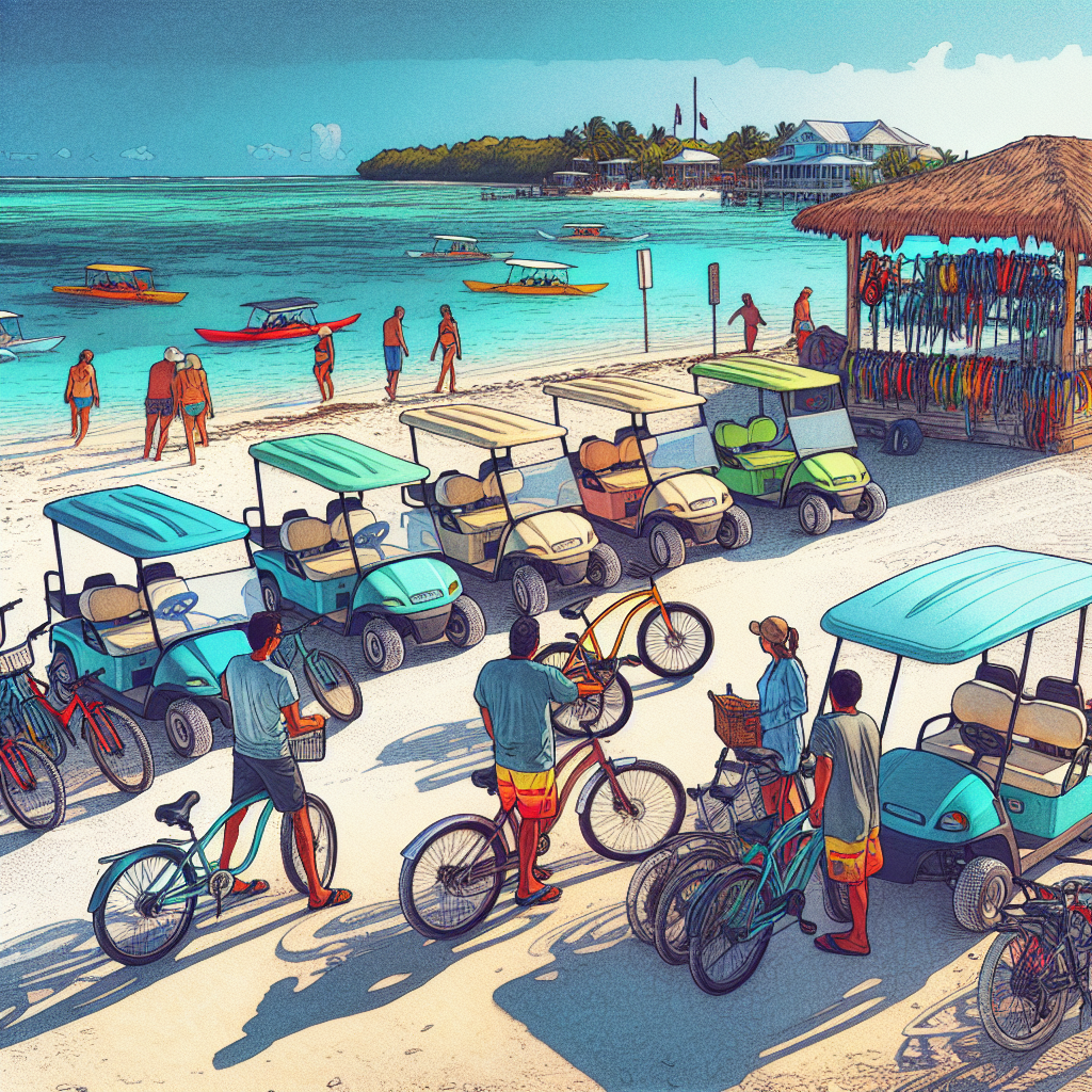 Belize island transportation rentals