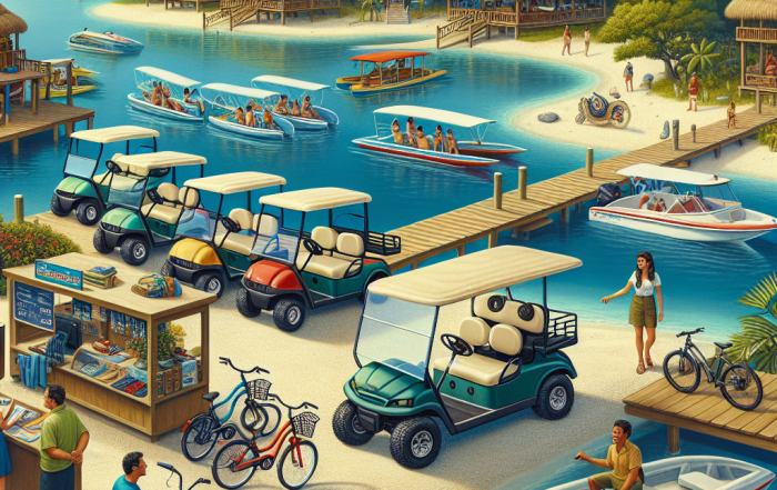 Belize island transportation rentals