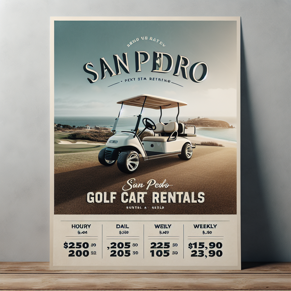 San Pedro golf cart rental rates