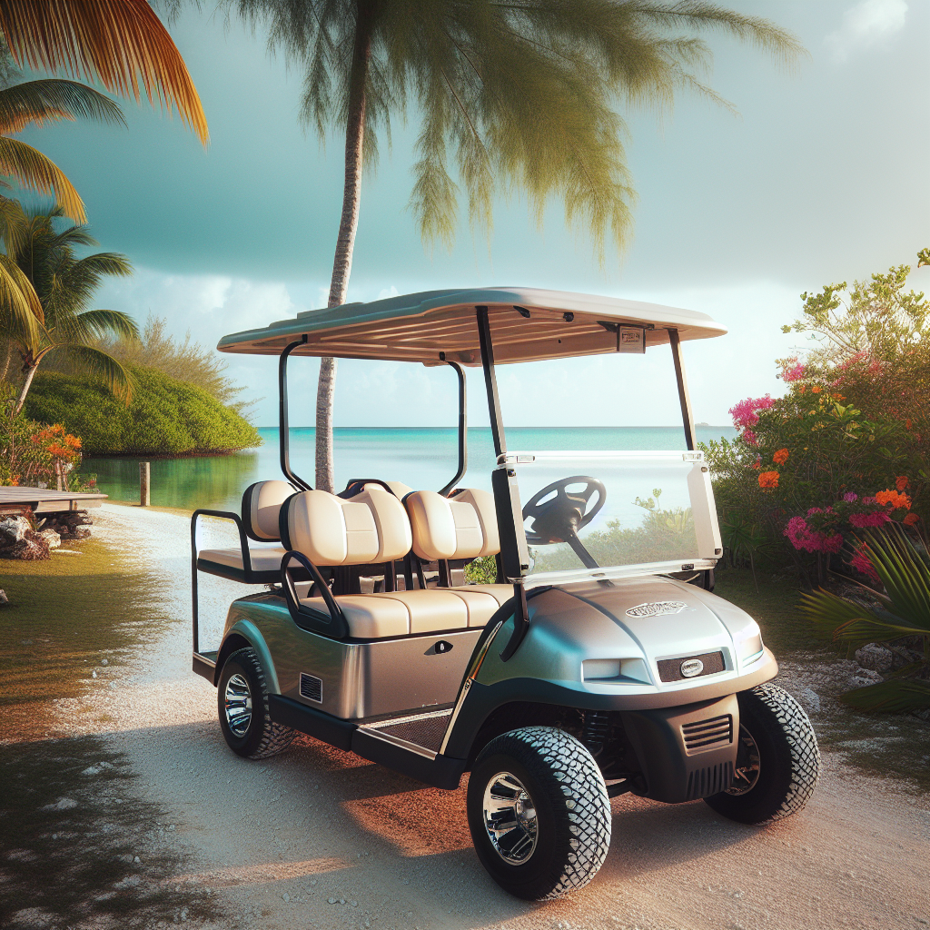 6 seater golf cart rental Ambergris Caye