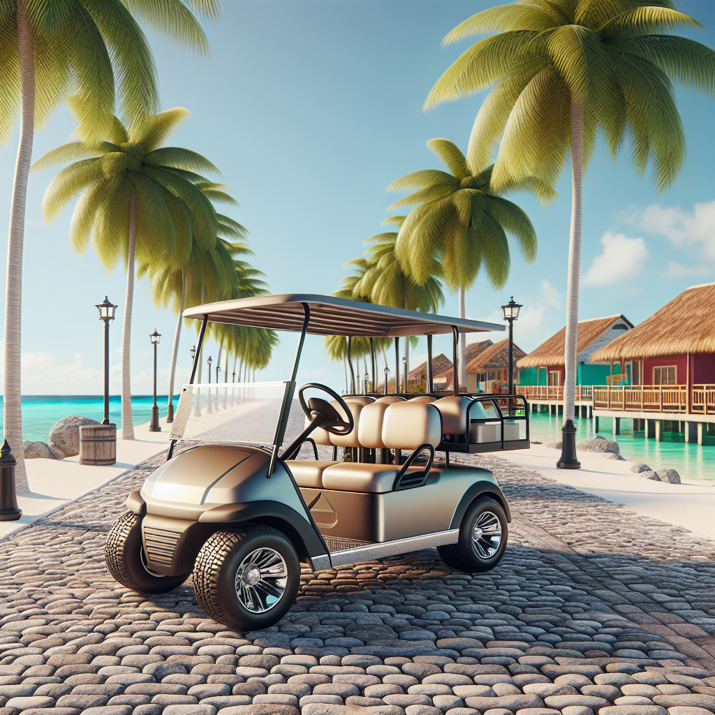 6 seater golf cart rental Ambergris Caye