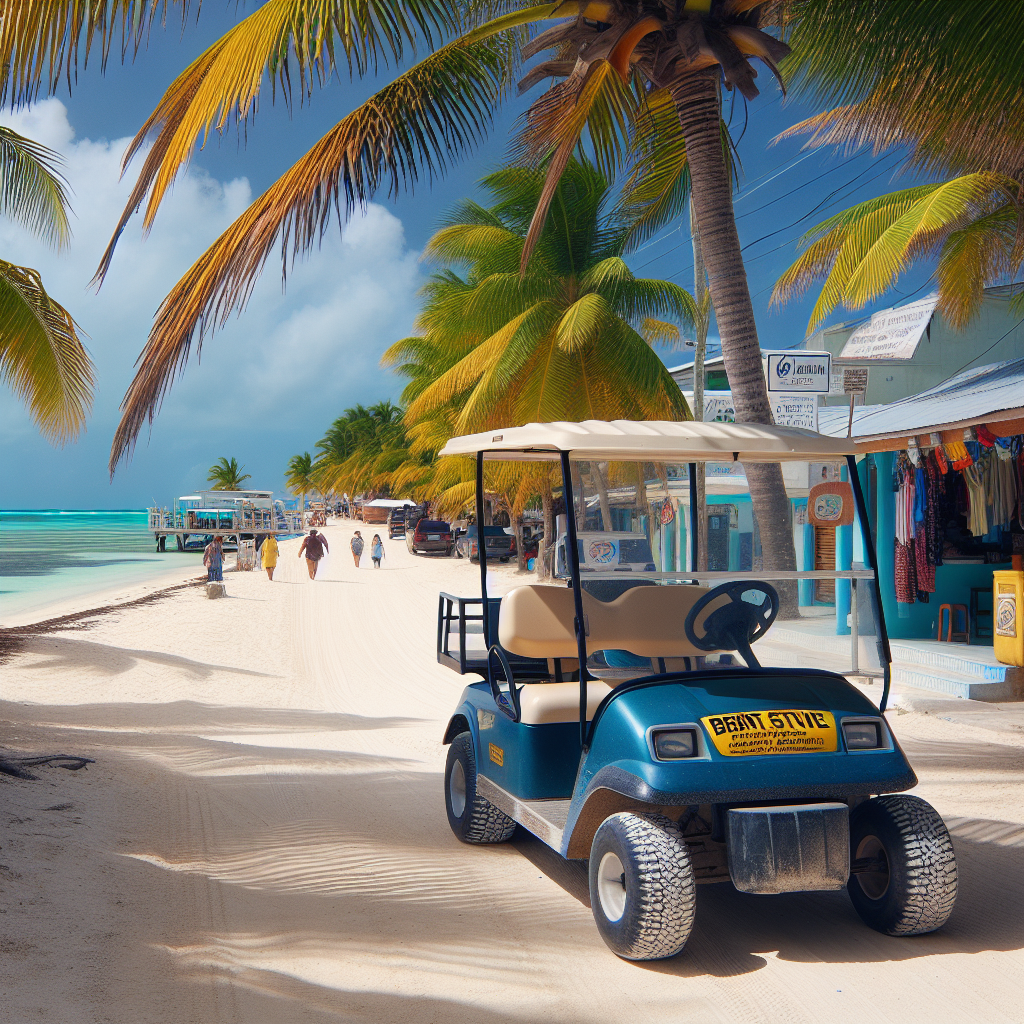 San Pedro Belize golf cart rental