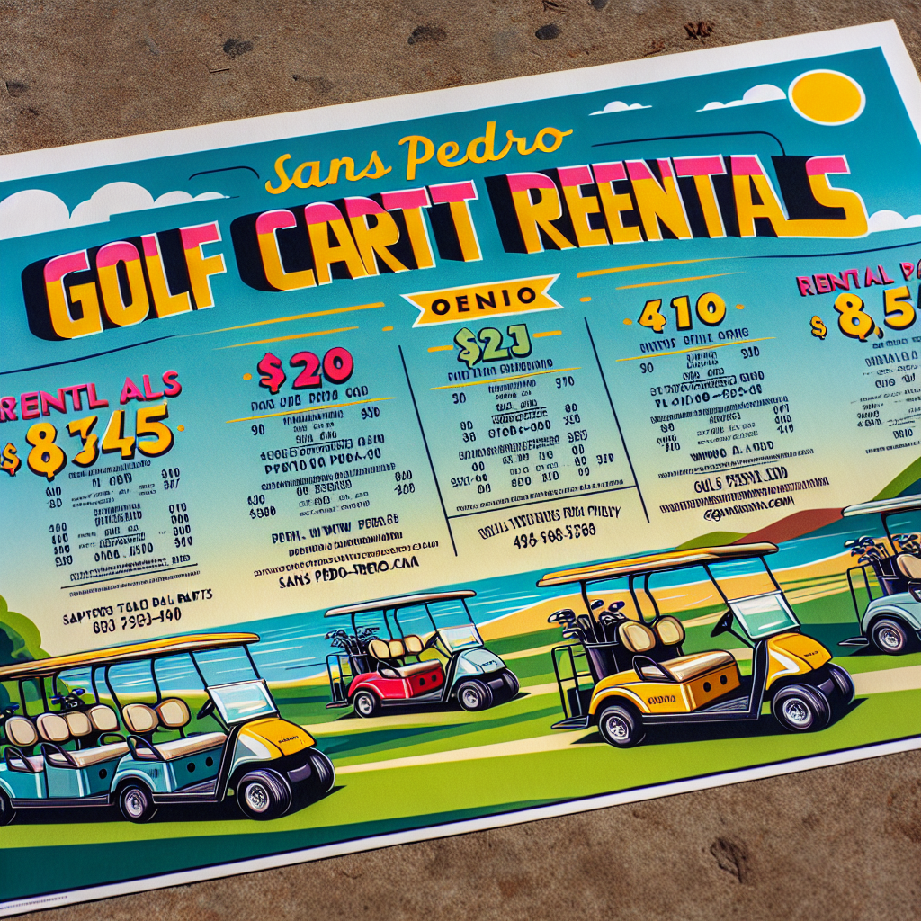 San Pedro golf cart rental rates