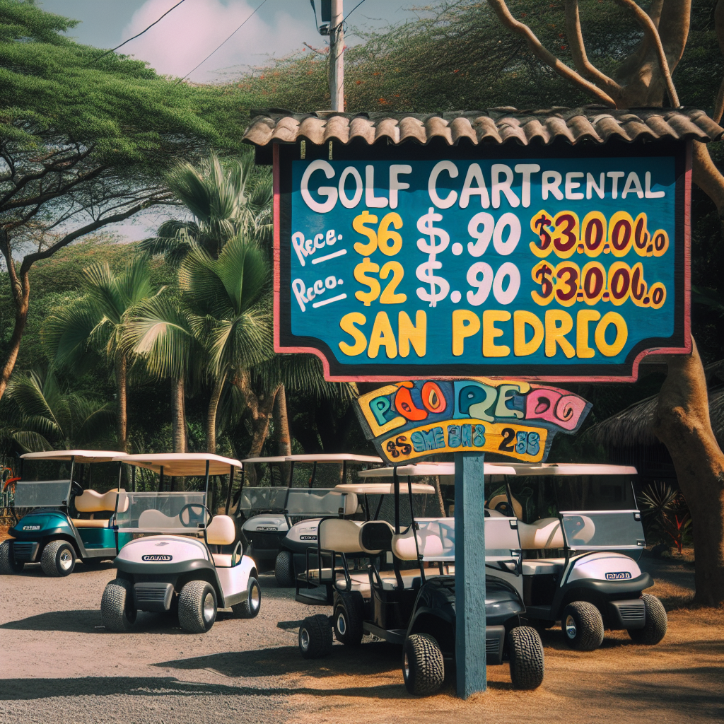 San Pedro golf cart rental rates