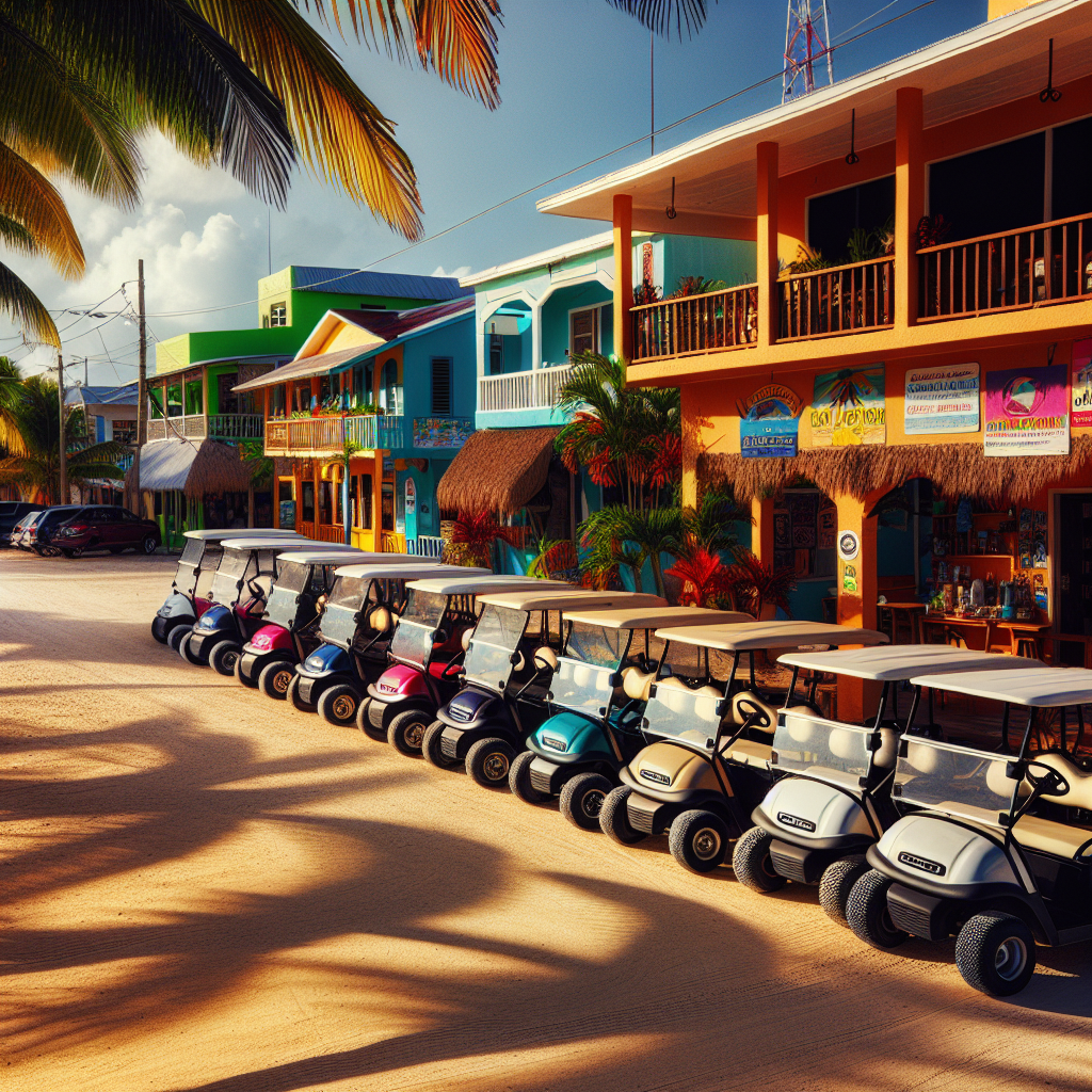 San Pedro Belize golf cart rental