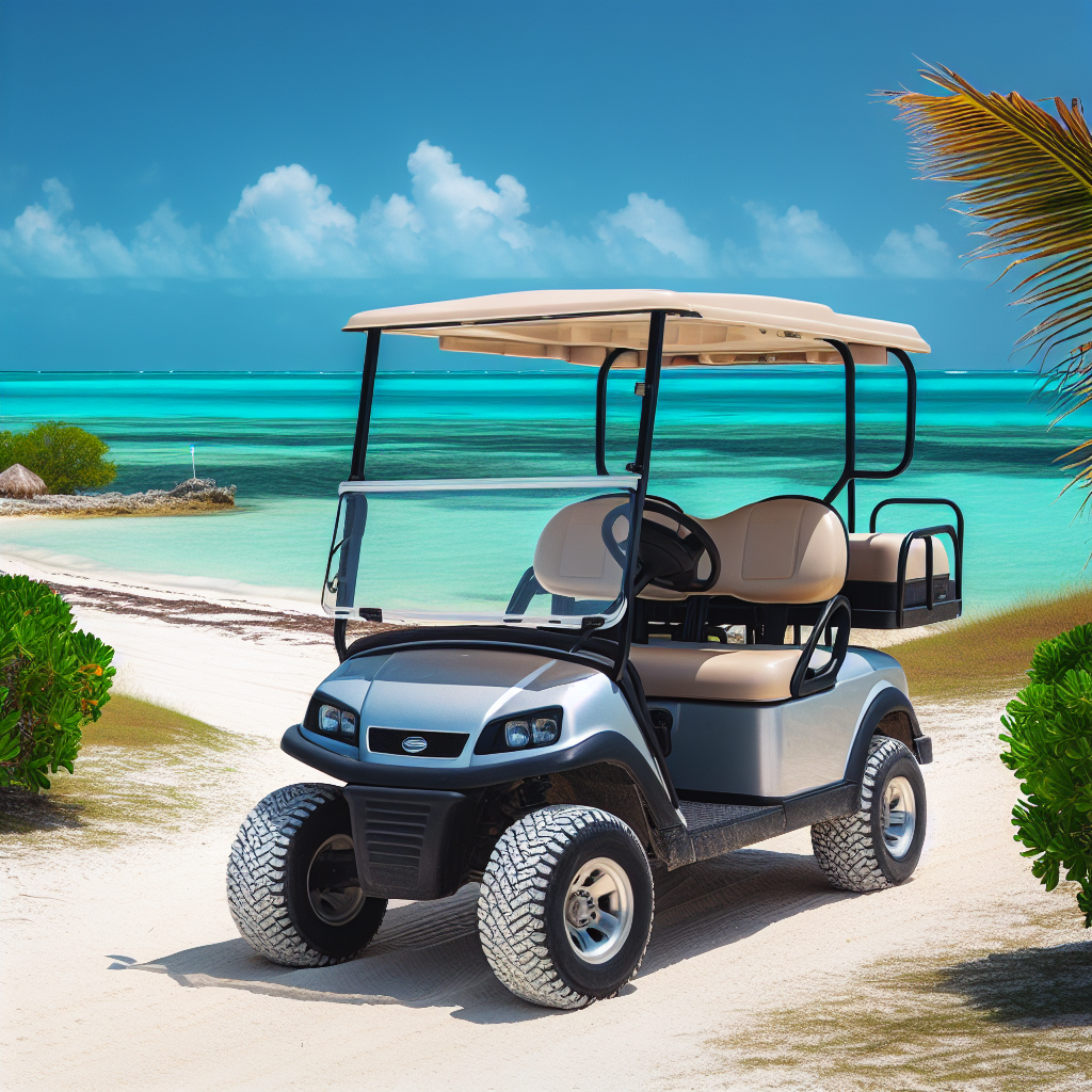 6 seater golf cart rental Ambergris Caye