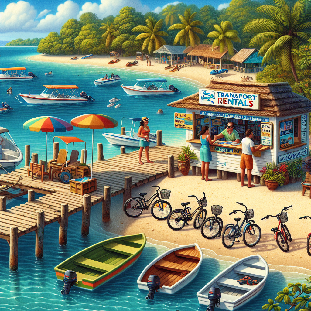 Belize island transportation rentals