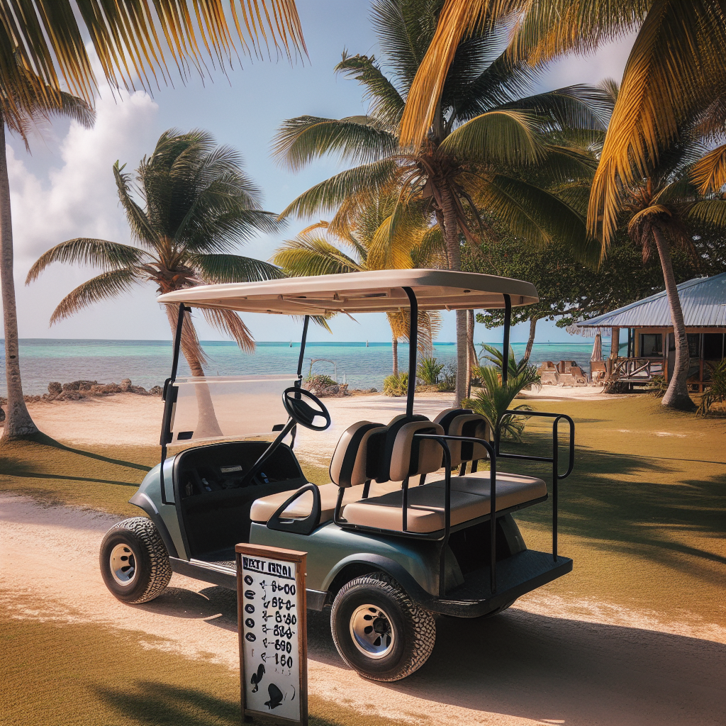4 seater golf cart rental Belize